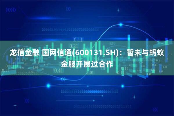 龙信金融 国网信通(600131.SH)：暂未与蚂蚁金服开展过合作